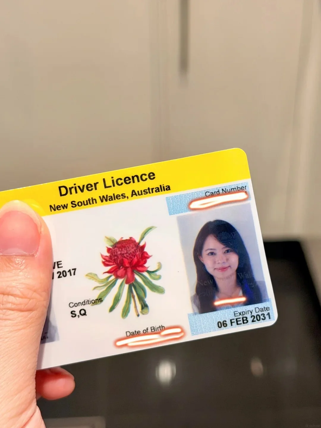 Australian NSW driver licence