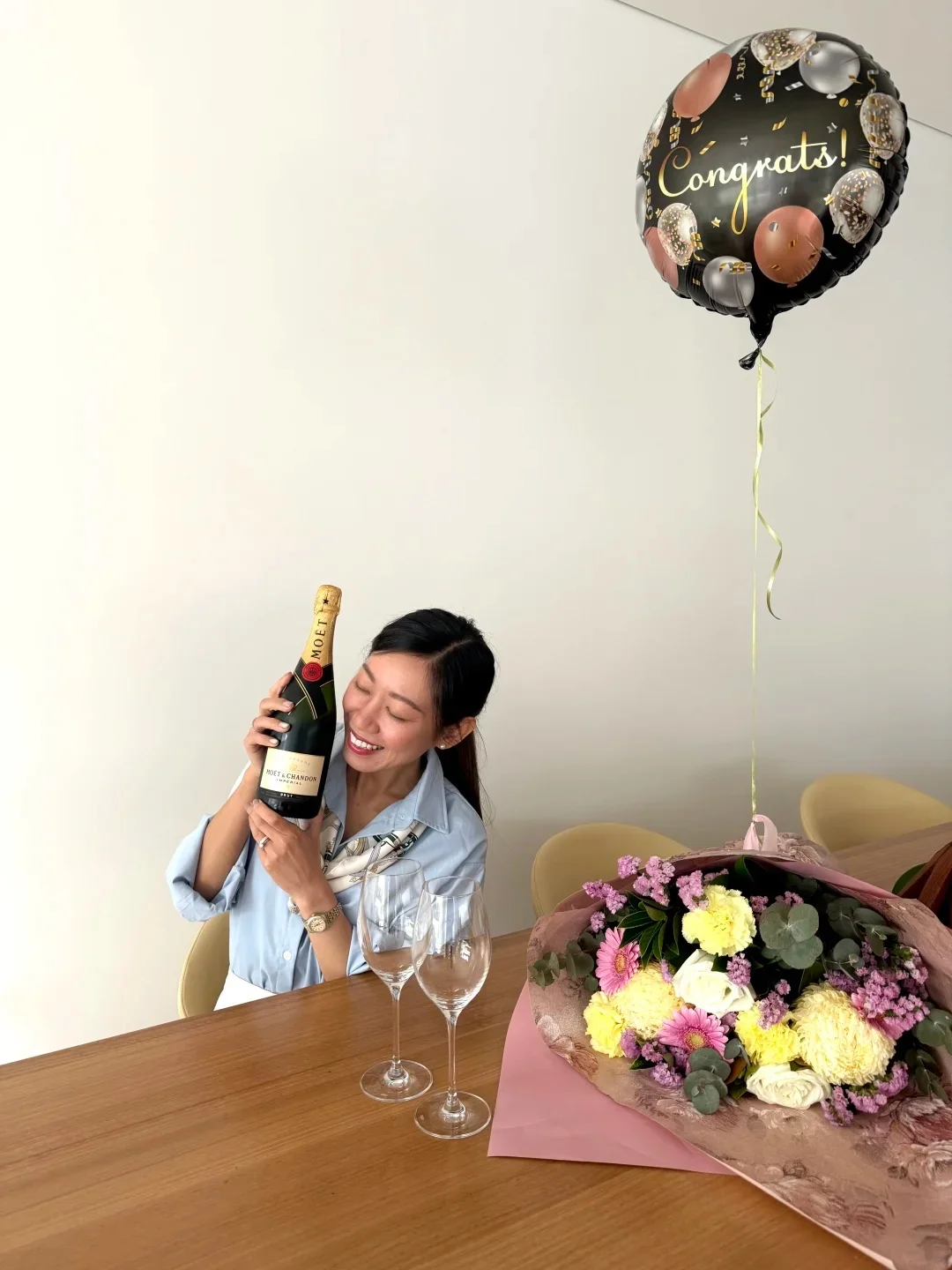 Woman celebrating Australian citizenship