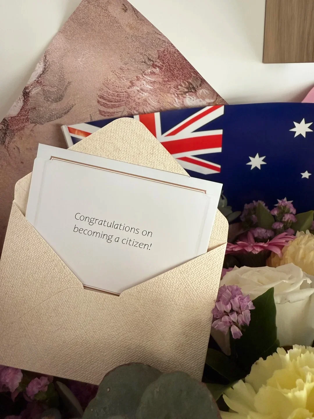 Woman with Australian flag